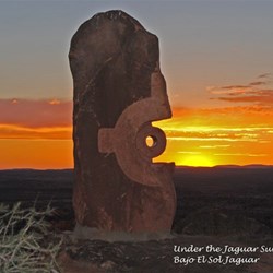 Under the Jaguar Sun @ sunset - Broken Hill sculptures.