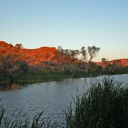 Sunset at Des Streckfuss rest area