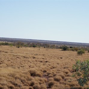 Looking across the Connolly Impact Basin to the northern rim.