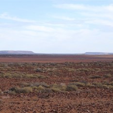 The salt lake country north of Port Augusta