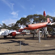 The Woomera rocket park and museum.