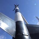 Blue Steel Rocket in the Boys playground - Woomera.