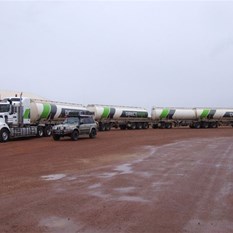 Now that is a road train!