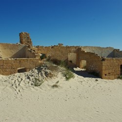 remains of the telegraph station at Eucla