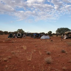 The groups first camp site beside the GJR.