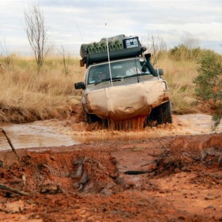 A creek crossing later in the day.