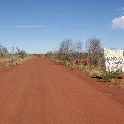 Heading in to the Handover campsite at Paraku