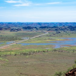 Lake Poongkaliyarra and Woodbrook Rd from Table Hill