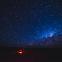 Camping beneath the Milky Way