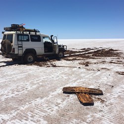 Stuck on Lake Mackay