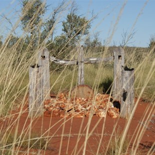 The lonely grave of Jack (Rahal) Smith - Well 49 CSR