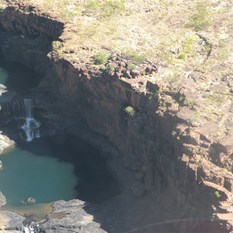 Mitchell Falls from the helicopter - FANTASTIC