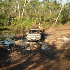 Crossing King Edward River