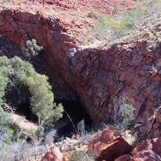 The Circular Cliffs rockhole - Well worth the slog south!