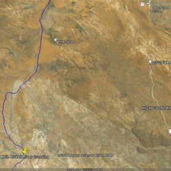 Our Planned route into and across the Broadhurst Plateau