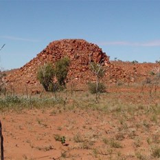 The knob -  a small rocky mound on the plains above circular cliffs