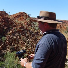 Yours truly looking down on Explosion Pool