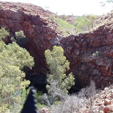 Circular Cliffs and water hole.