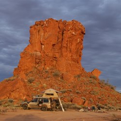 Our camp at Hanging Rock - Rudall River NP