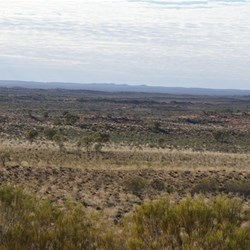 The dune country to the east and the "Three Sisters" Hills