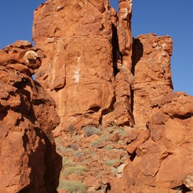 Hanging Rock (the far right face is that which we climbed)