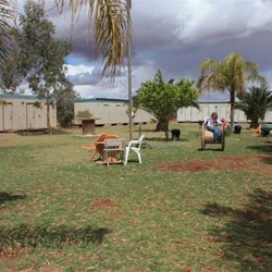 Layout of dongas around grass camp
