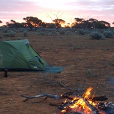 Camp for the night - Al's palace.