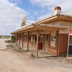 The post office and station buildings - Rawlinna