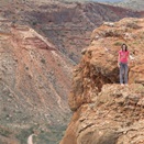 Don't do it Bubb!!! - Precipitous drops beside the Charles Knife Road - Cape Range