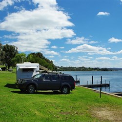 our van site in the park was perfect