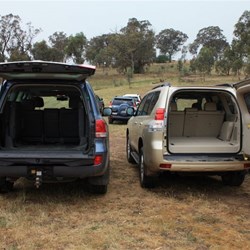 Rear interior comparison LC200 vs LC150 Prado