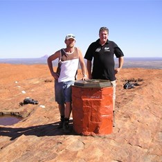 The lads at the summit