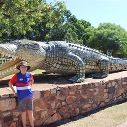 Morgan with Krys the 8.46m Croc