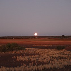 The Moon Rising Over Malcolm Dam