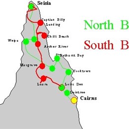 Our Cape York Trip Map