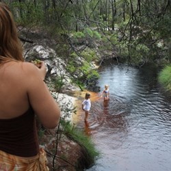 Having fun in the rain