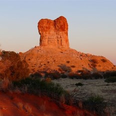 Chambers Pillar at dawn