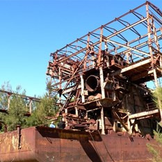 Old Tin Dredge, north Qld