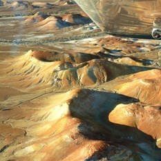 Painted Hills, SA from the air