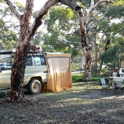 Small camp, peaceful