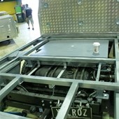 Under tray water tanks before tray is screwed down