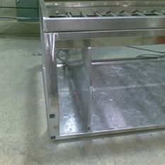 Rear internal storage area for tyres and tools.