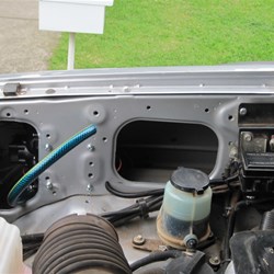 Engine Bay with Filter box out and pump fitted