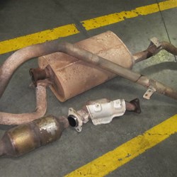 The old system out in pieces