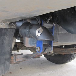 Much straighter tail pipe with Taipan Bling