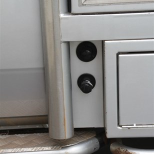 Infill with water input/ouput and half wrap of stainless on the protection bar