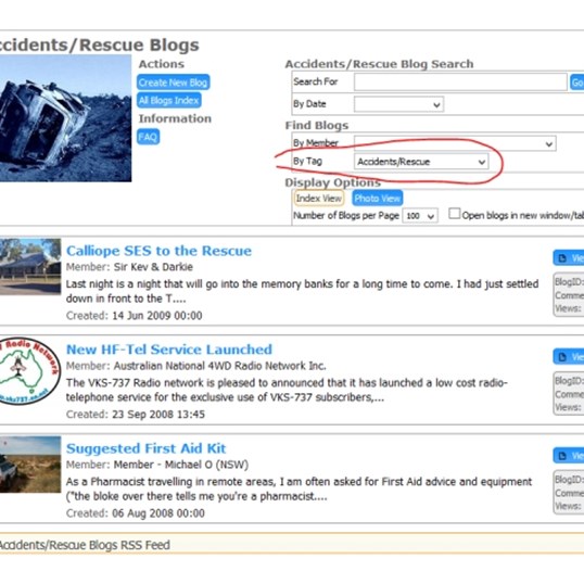 Where to find RSS icon in Blogs