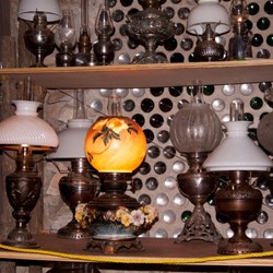 Some of the antique lamps