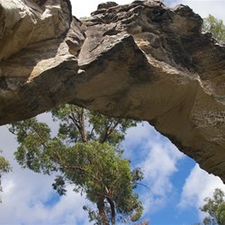 taken from directly under the arch