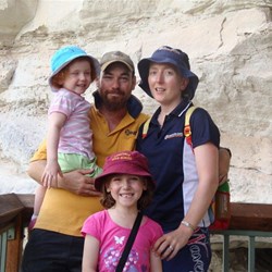 Family shot at Kookaburra Cave